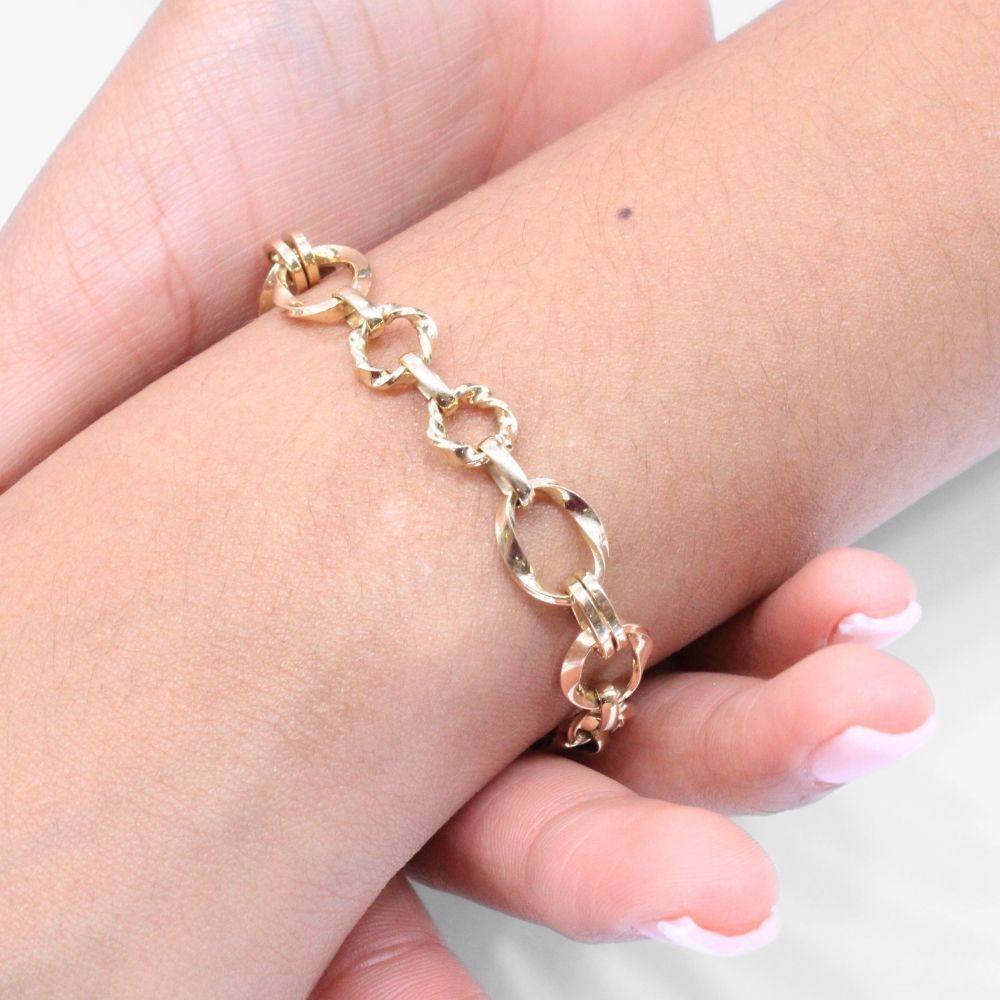 Pulsera Especial con Tejido Semi Torzal mod. 5536