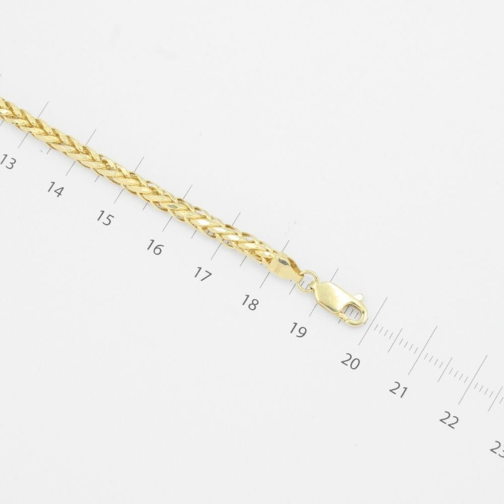 Pulsera de Eslabón Hueca de Tejido Espiga mod. 9041