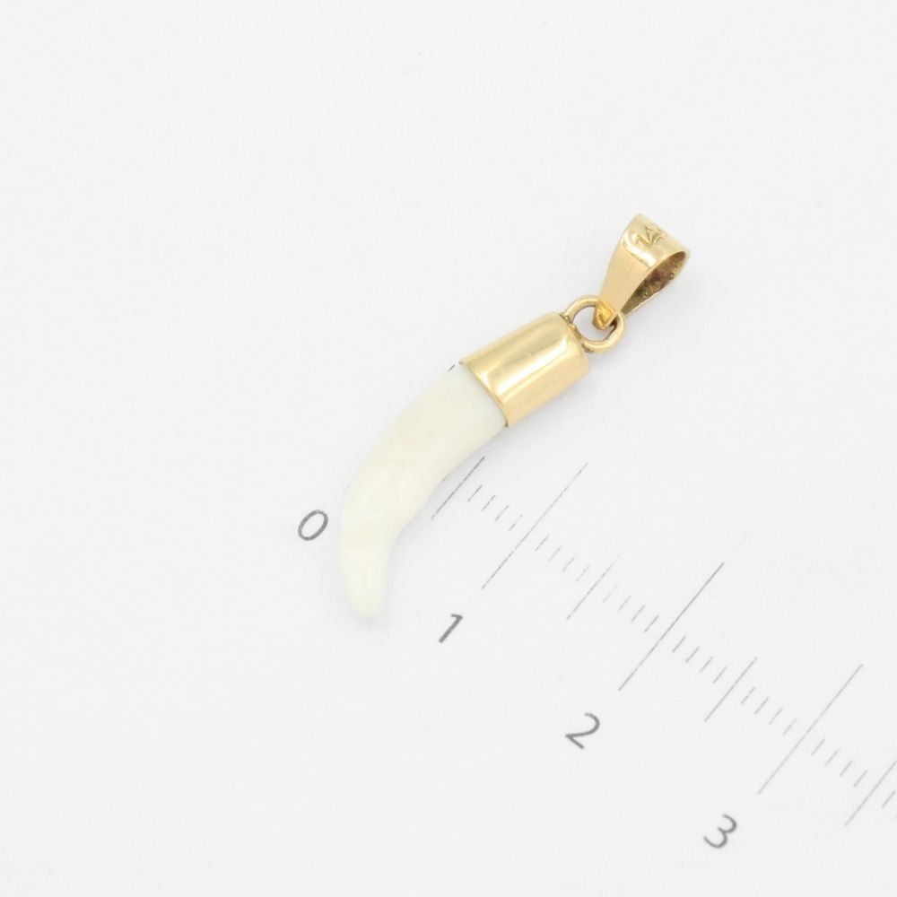 Dije de Oro 14k Colmillo de Coyote mod. 9486