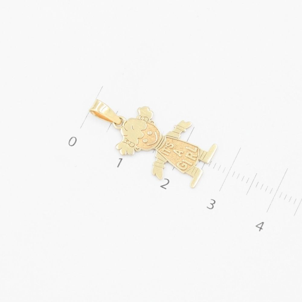 Dije de Oro 14k "It's a Girl" /Es Niña mod. 9233