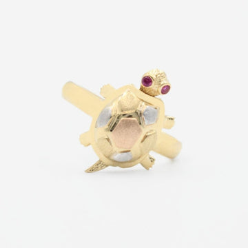 Anillo de Oro 14k con Diseño de Tortuga Florentino mod. 9085