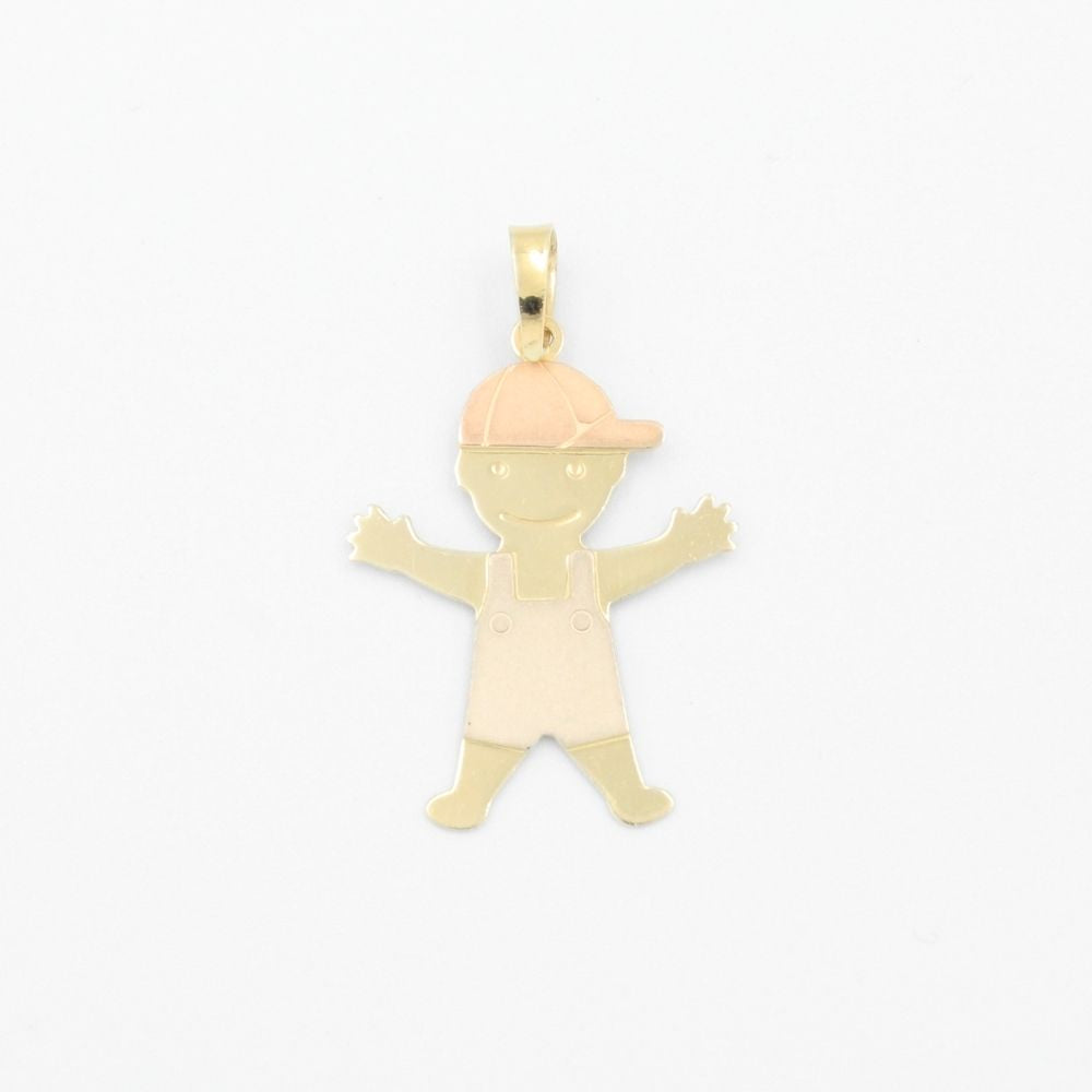 Dije de Oro 14k Niño de Diseño Brillante mod. 9234