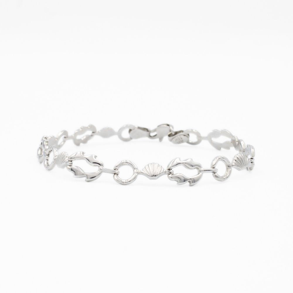 Pulsera de Playa en Oro Blanco mod. 6114