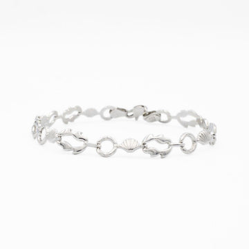 Pulsera de Playa en Oro Blanco mod. 6114