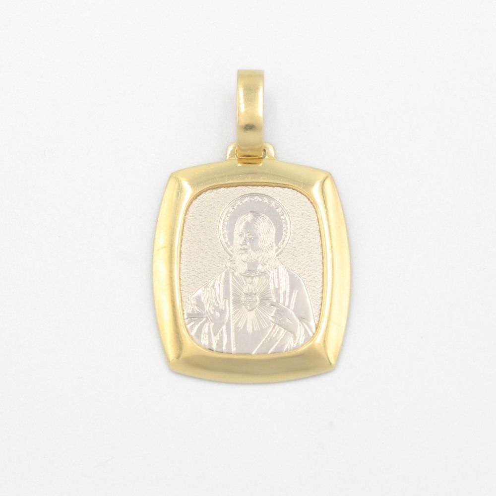 Medalla de Oro 14k Sagrado Corazón mod. 9530