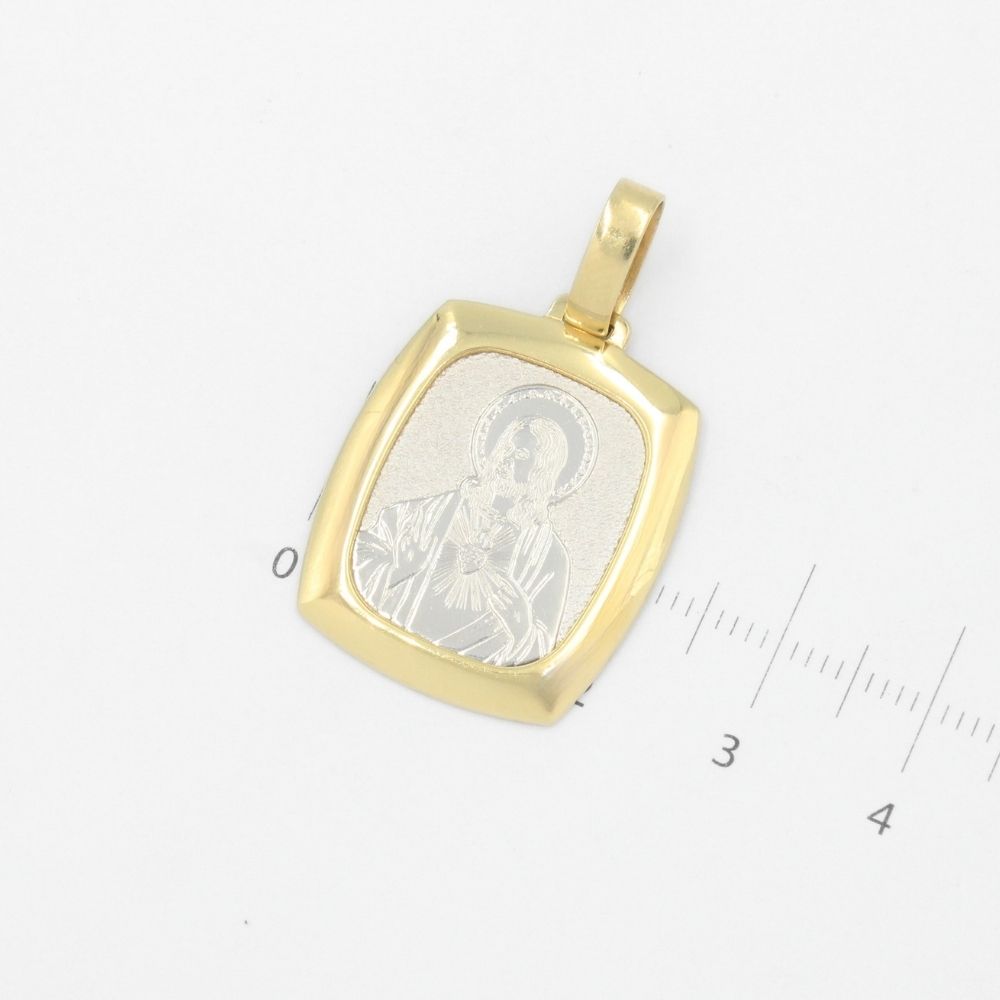 Medalla de Oro 14k Sagrado Corazón mod. 9530