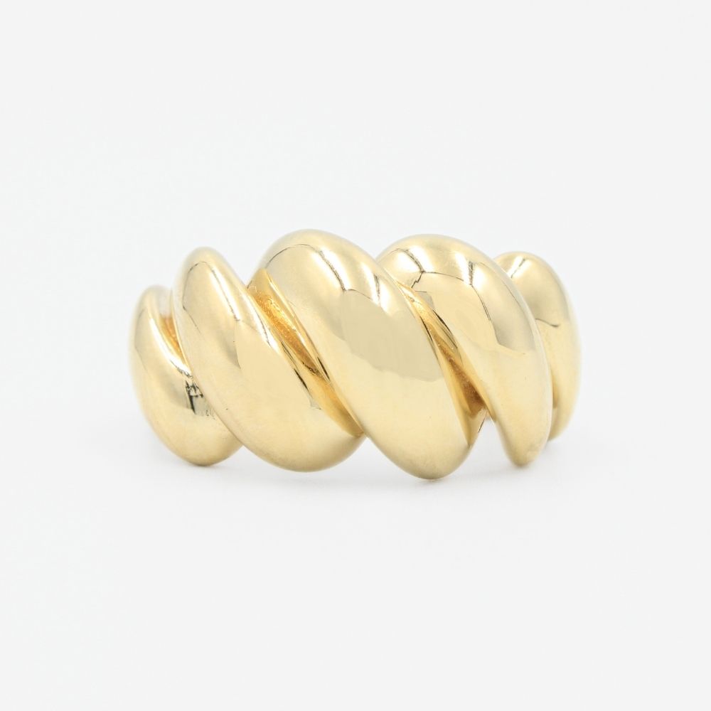 Anillo de Oro 14k de Diseño Chunky Abultado mod. 9086