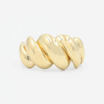 Anillo de Oro 14k de Diseño Chunky Abultado mod. 9086