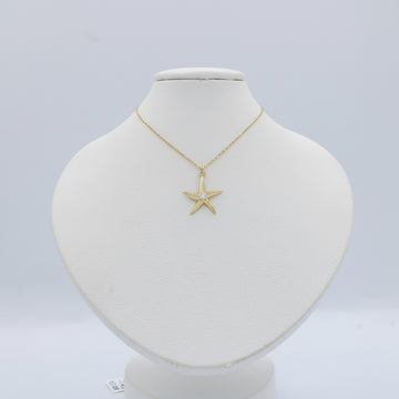 Gargantilla de Oro 14k Estrella de Mar con Incrustado de Zirconias mod. 10066