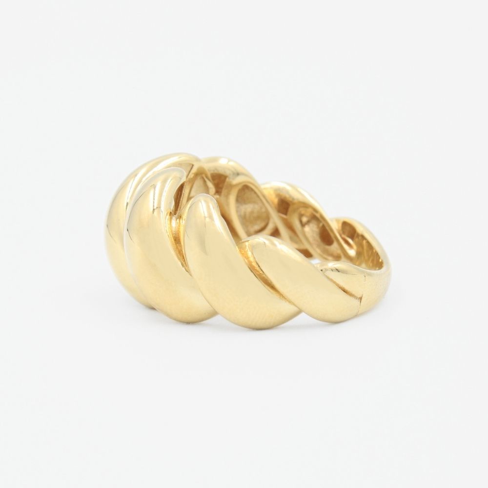 Anillo de Oro 14k de Diseño Chunky Abultado mod. 9086