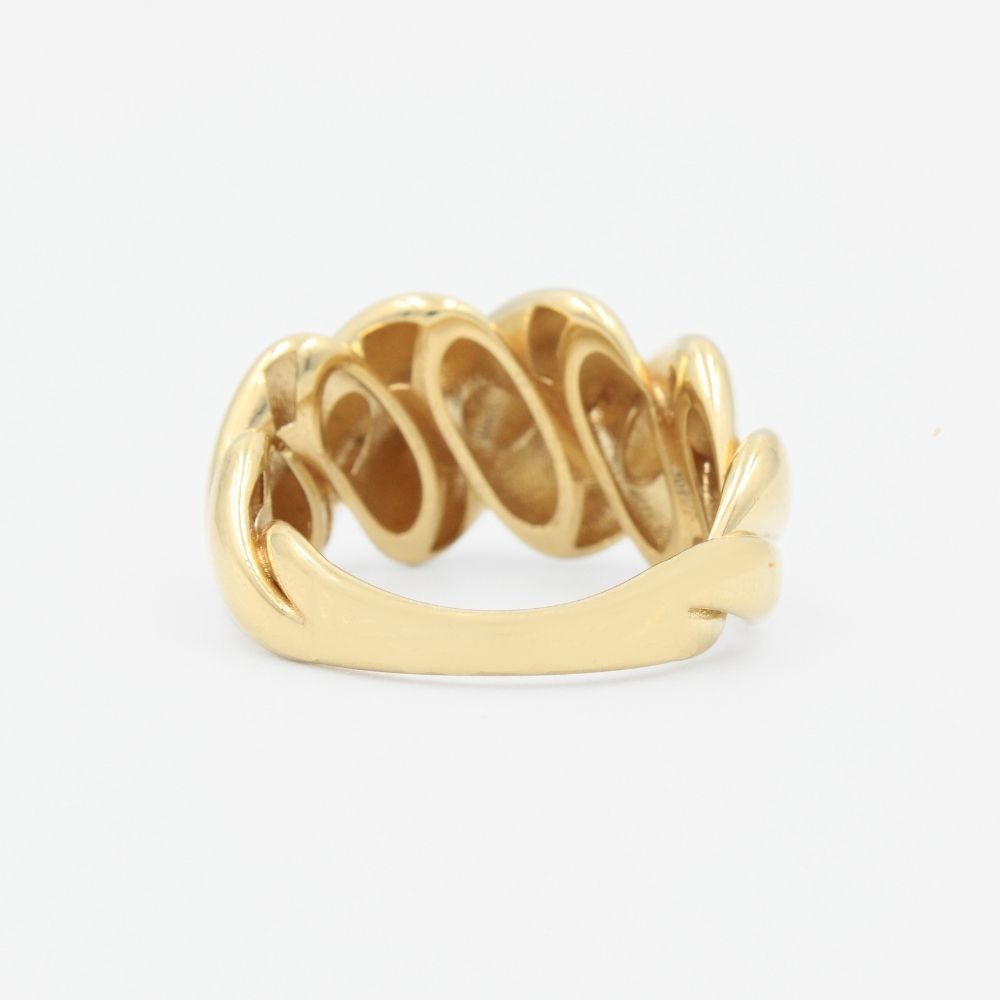 Anillo de Oro 14k de Diseño Chunky Abultado mod. 9086