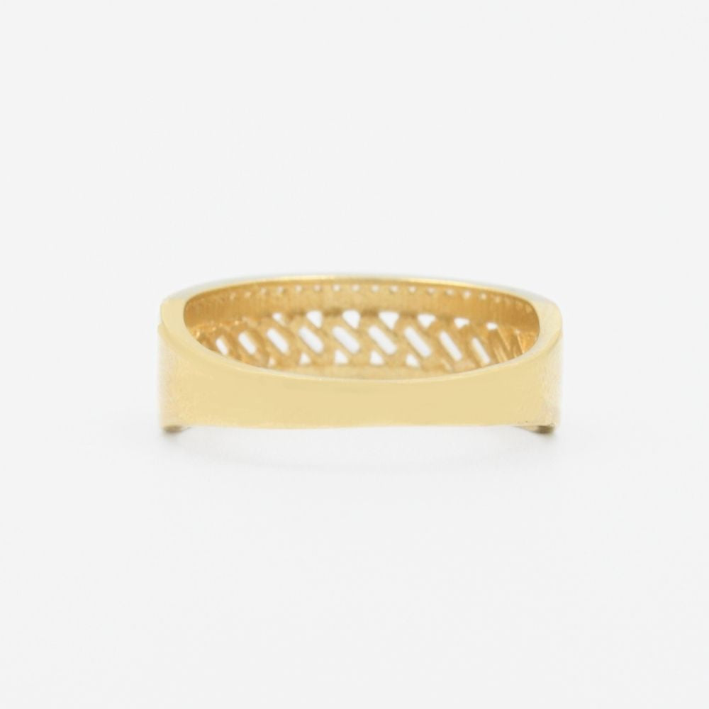 Anillo de Oro 14k con Incrustación de Zirconias mod. 9087
