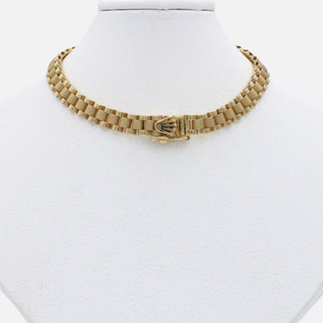 Cadena de Oro 14k Tejido Especial Ensamblado con Eslabones Finos de Tono Mate mod. 9816