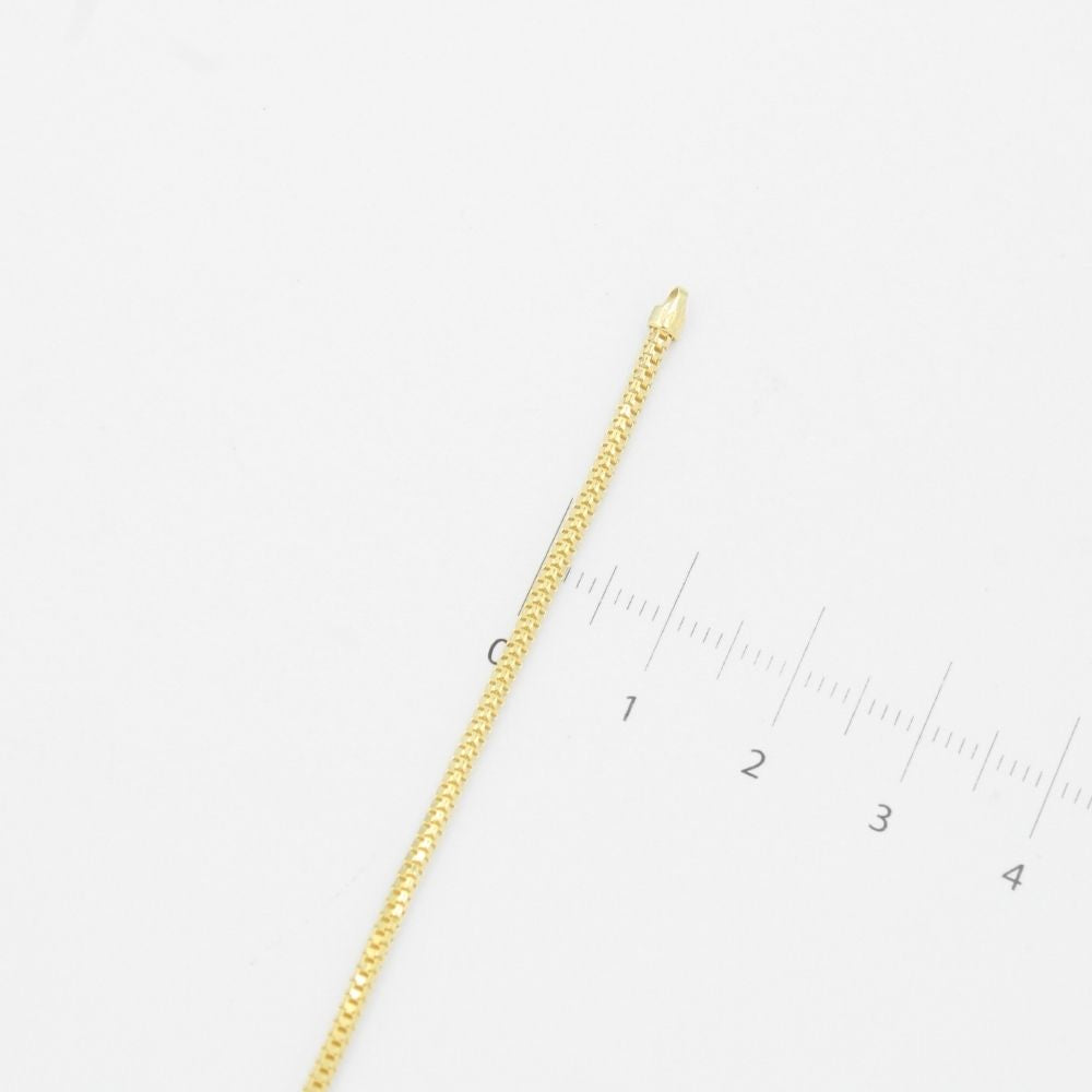 Pulsera de Eslabón Hueca de Tejido Cube Box Fino mod. 9045