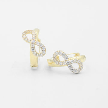Grapa de Oro 14k con Infinitos de Zirconias mod. 9611