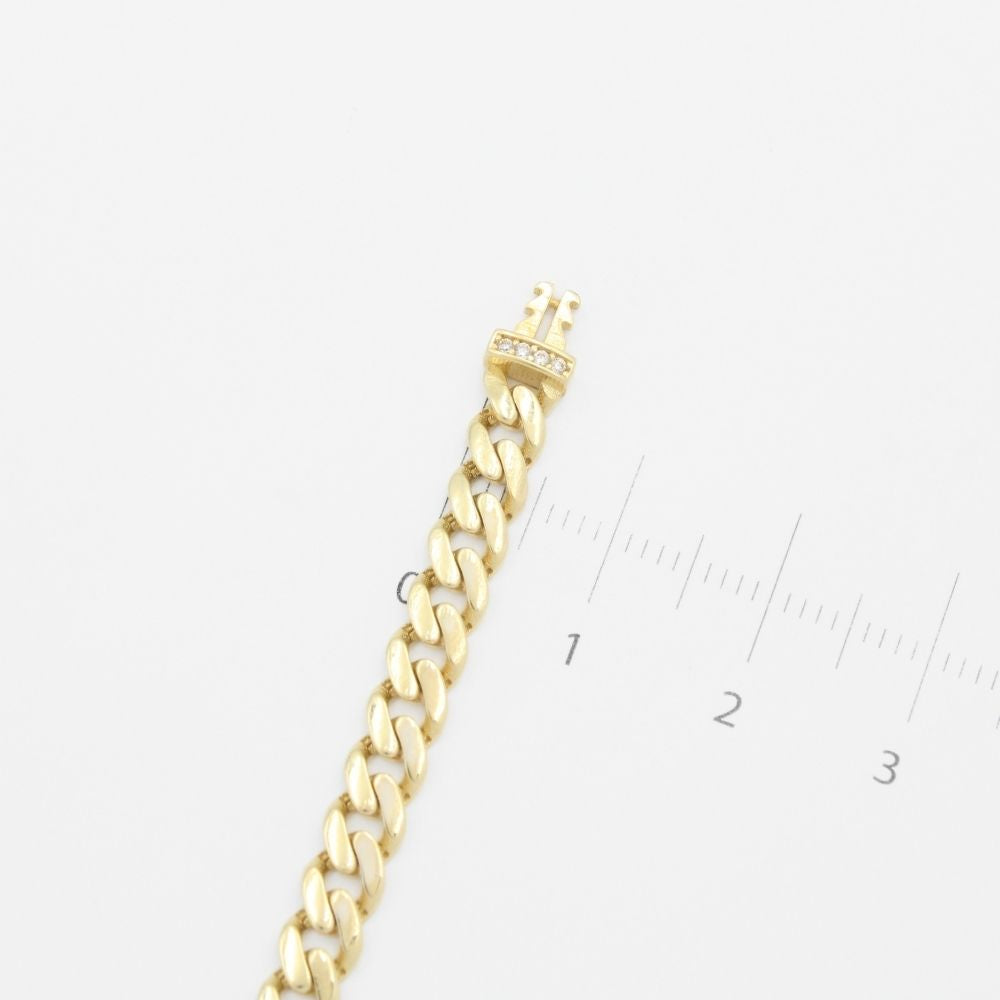 Pulsera de Oro 14k de Tréboles con Placa mod. 9004