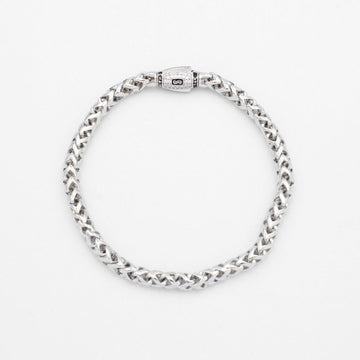Pulsera Mónaco Chain 14k Modelo Rondo Broche Pavé e Incrustación de Swarovski mod. 9645