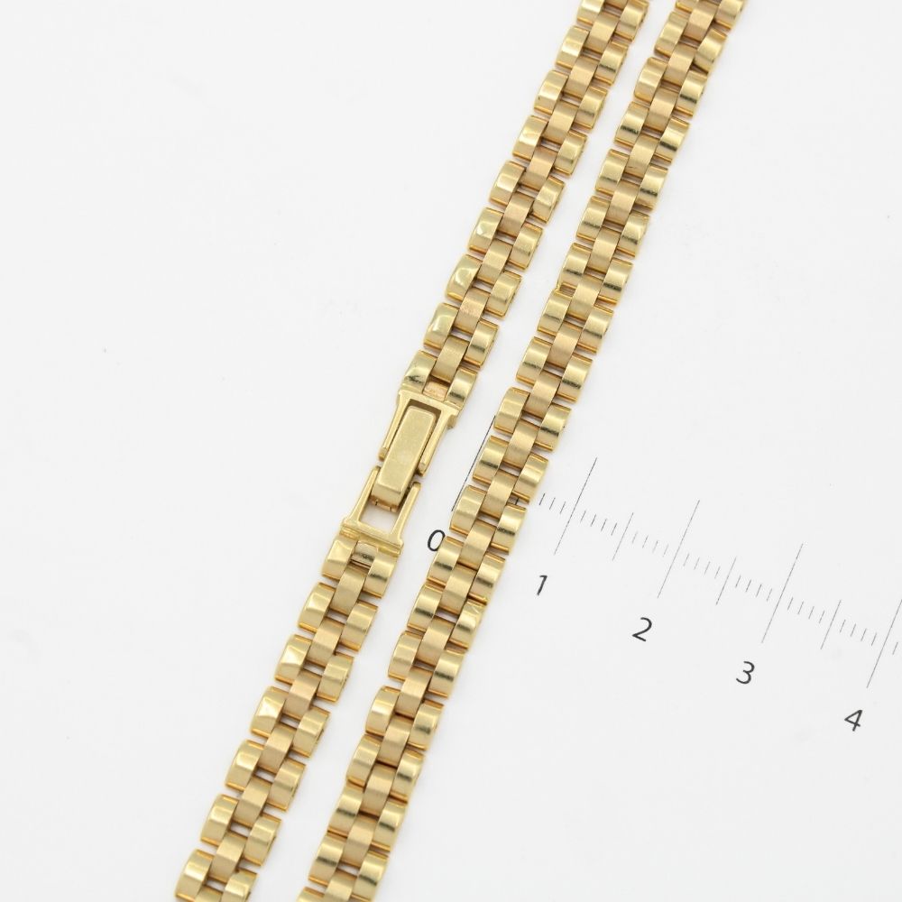 Cadena de Oro 14k Tejido Especial Roll-X Hueco y Fino mod. 9817