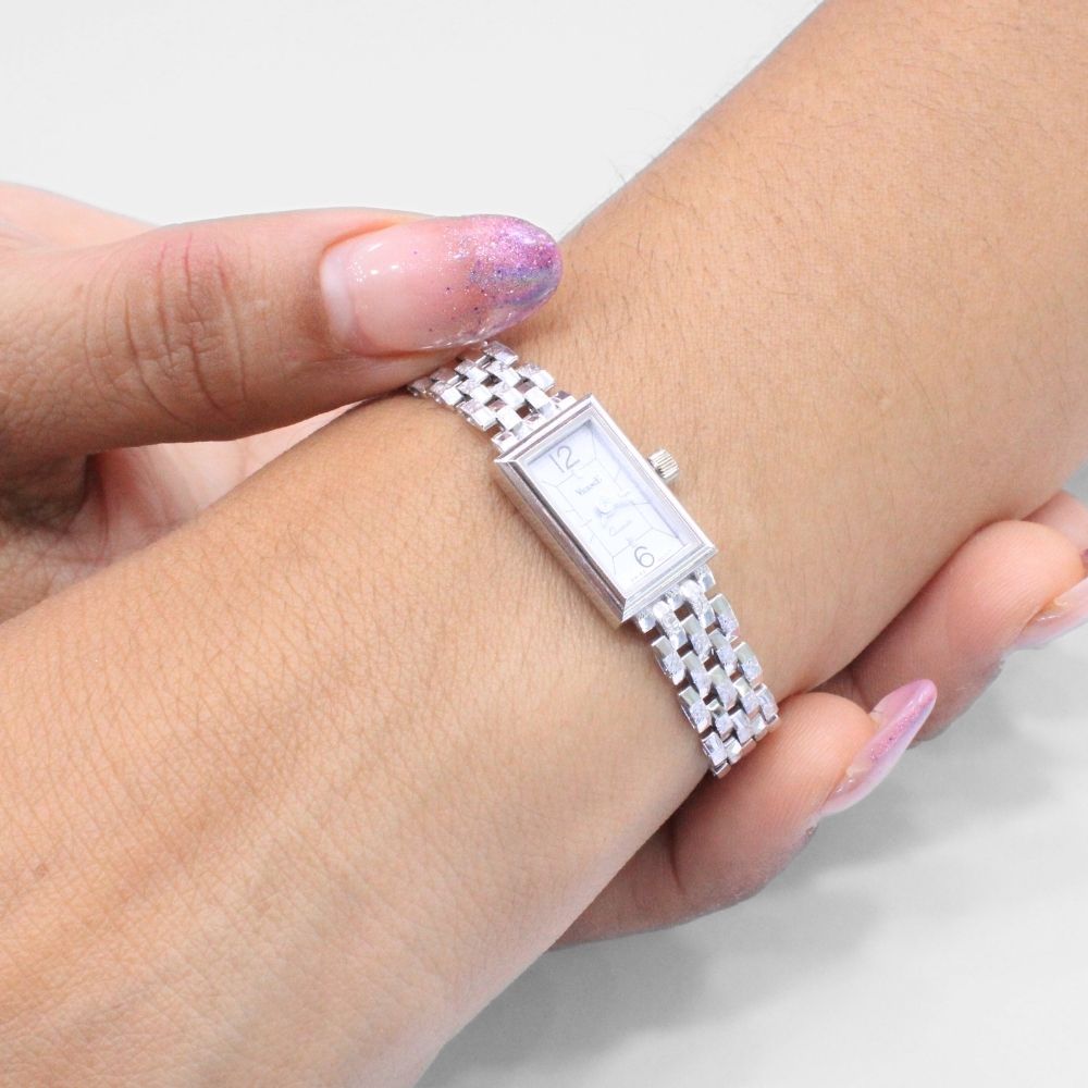 Reloj de Oro 14k Blanco para Dama mod. 9395