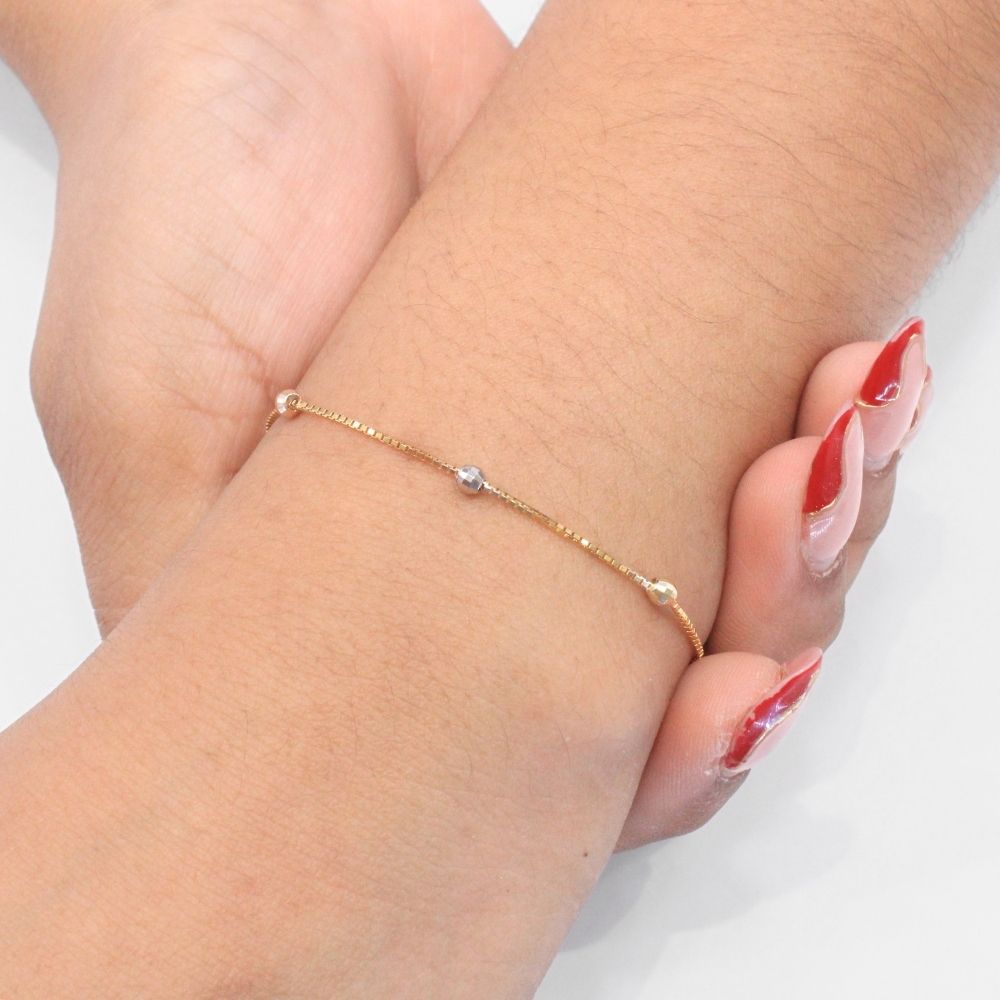 Pulsera de Eslabón Hueca de Tejido Viviana Florentino mod. 9047