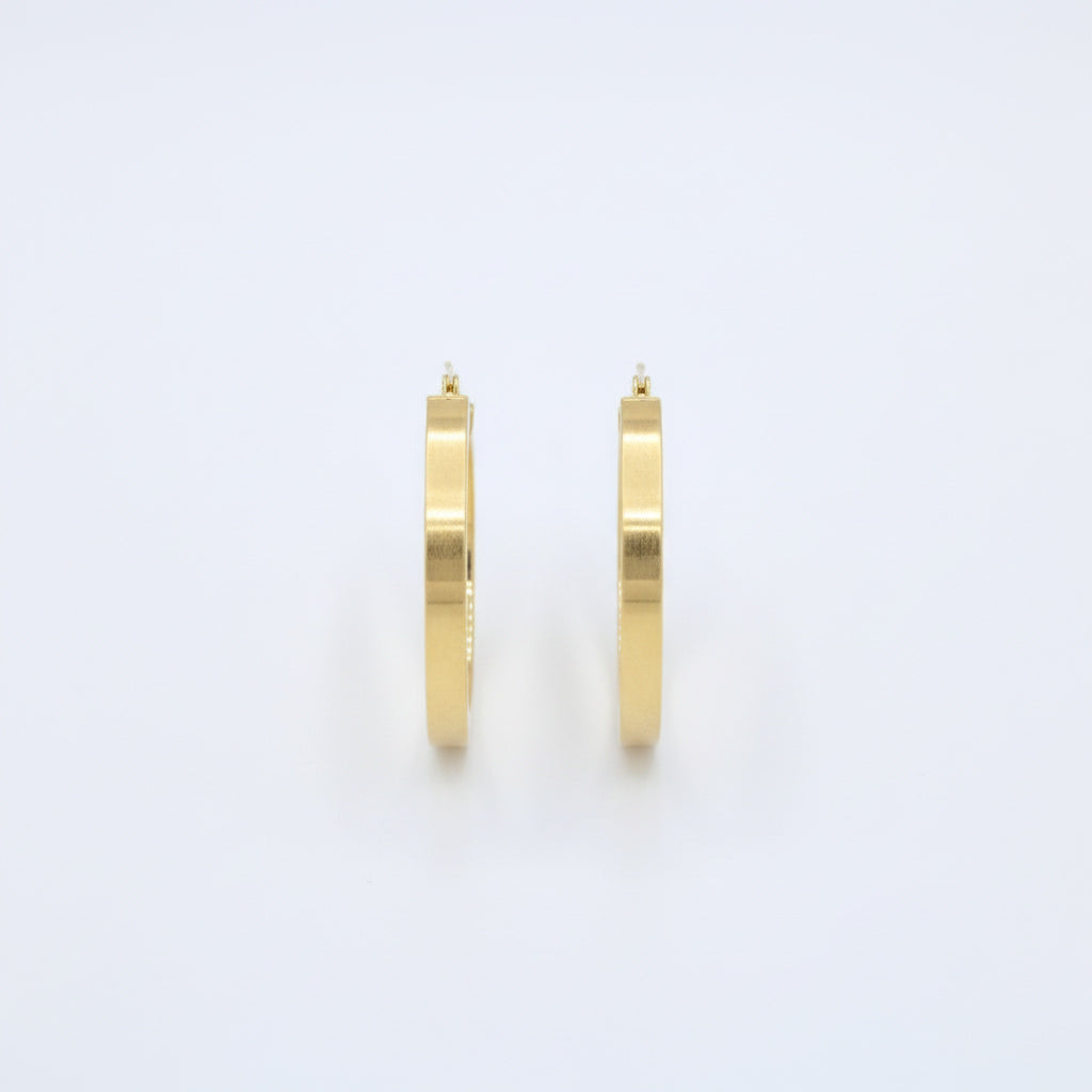 Arracada de Oro 14k Diseño Especial Circular con Circunferencia Cúbica y Brillante mod. 10043