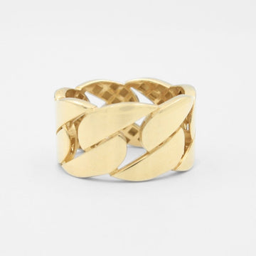 Anillo de Oro 14k Estilo Chunky de Diseño Barbado Hueco mod. 8789