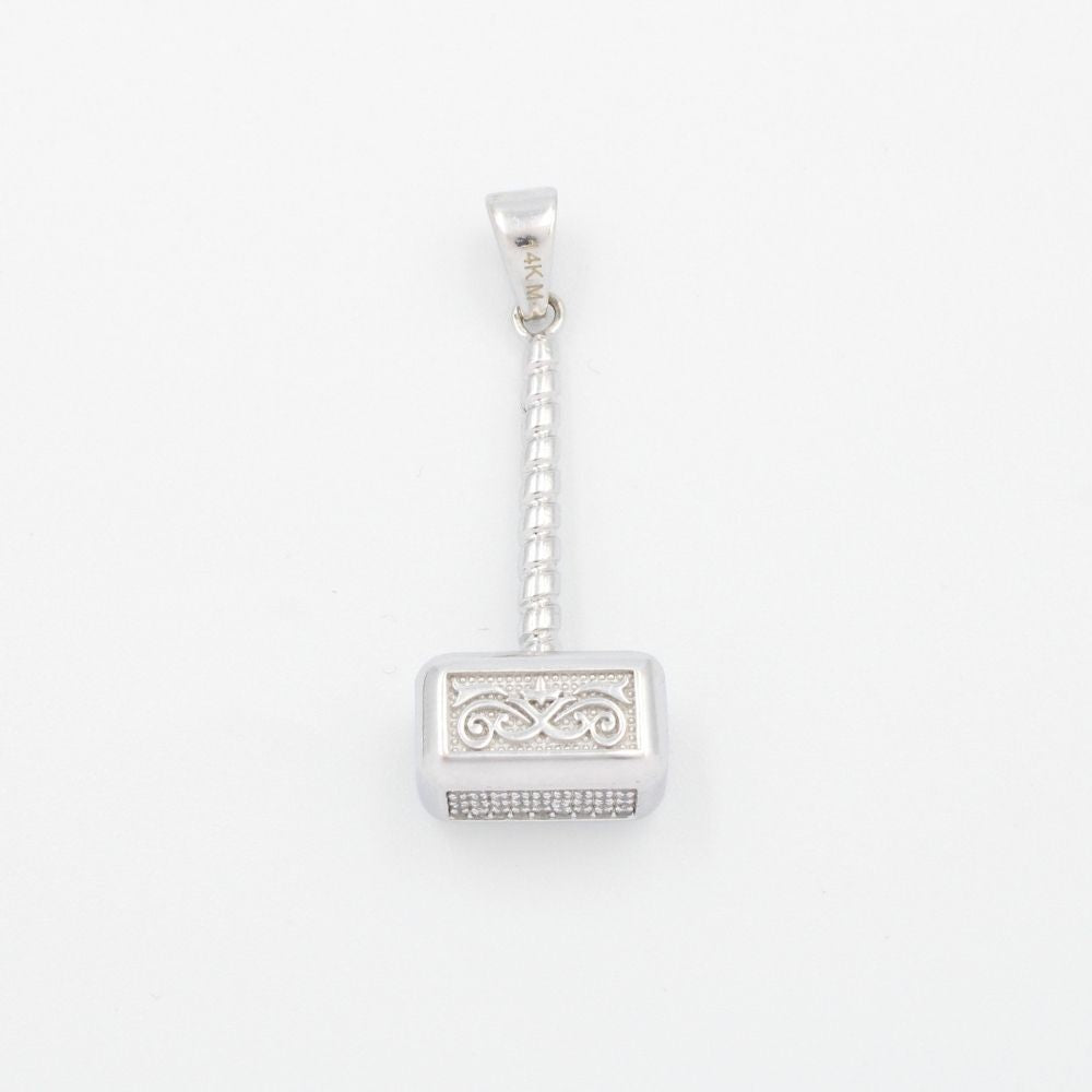 Dije de Oro 14k Diseño Mjölnir con Zirconias mod. 9492