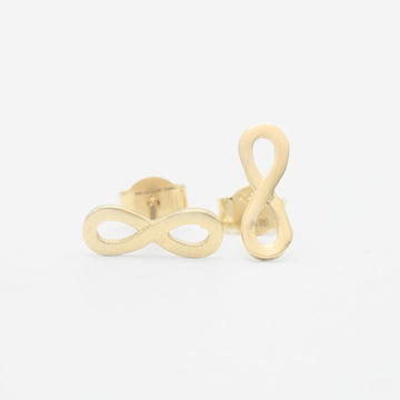 Arete de Oro 14k Infinito Liso mod. 9351