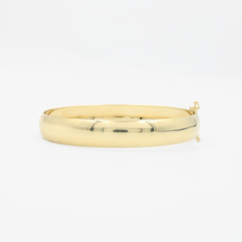 Aro de Oro 14k Hueco con Diseño Diamantado mod. 8986