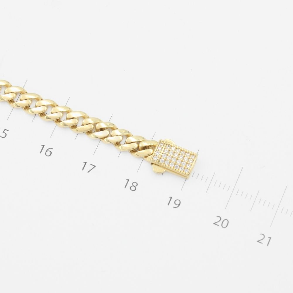 Pulsera de Oro 14k de Tréboles con Placa mod. 9004