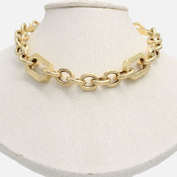 Cadena de Oro 14k Tejido Hueco Fino Especial con Broche Circular mod. 9676