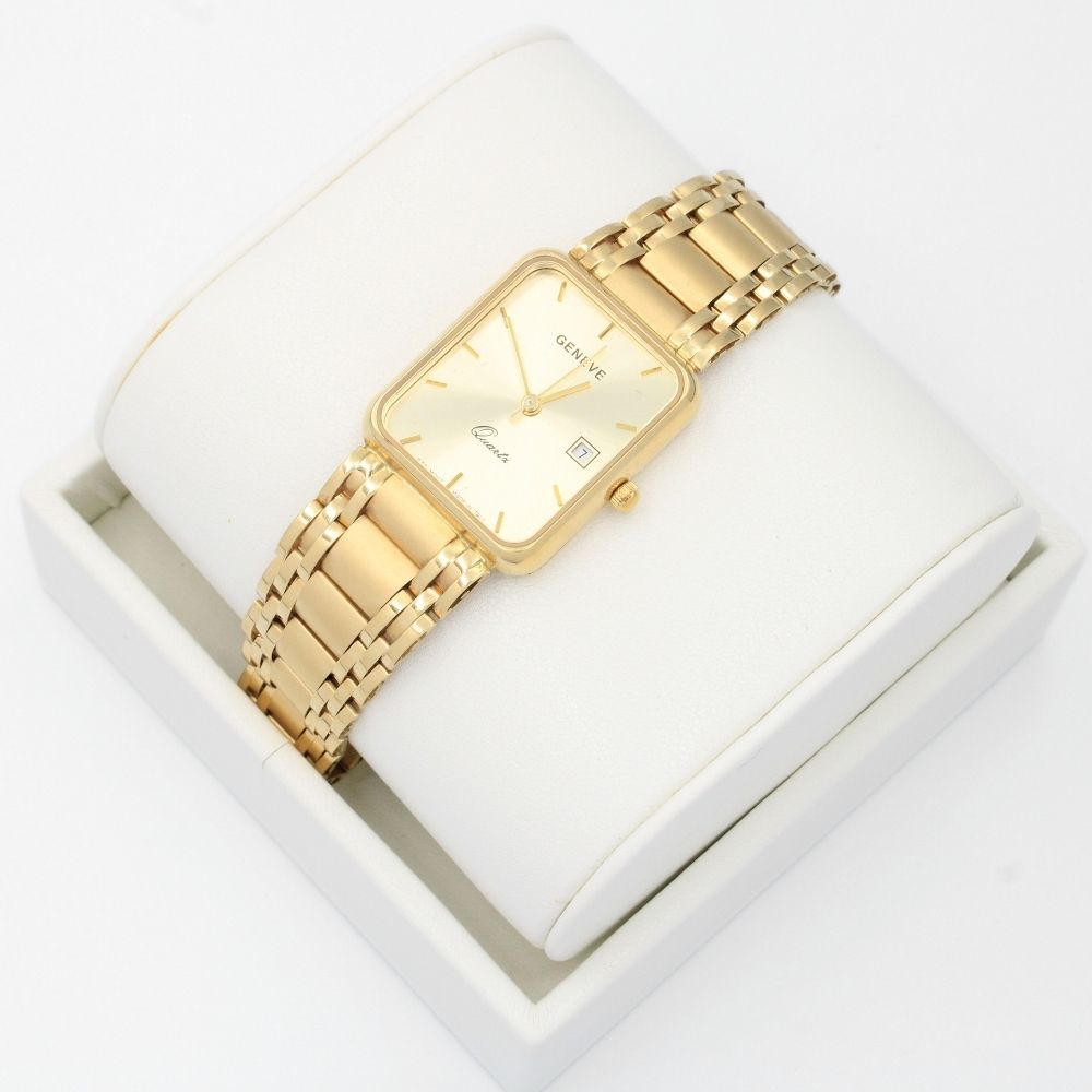Reloj de Oro 14k para Caballero Diseño Geneve mod. 9396