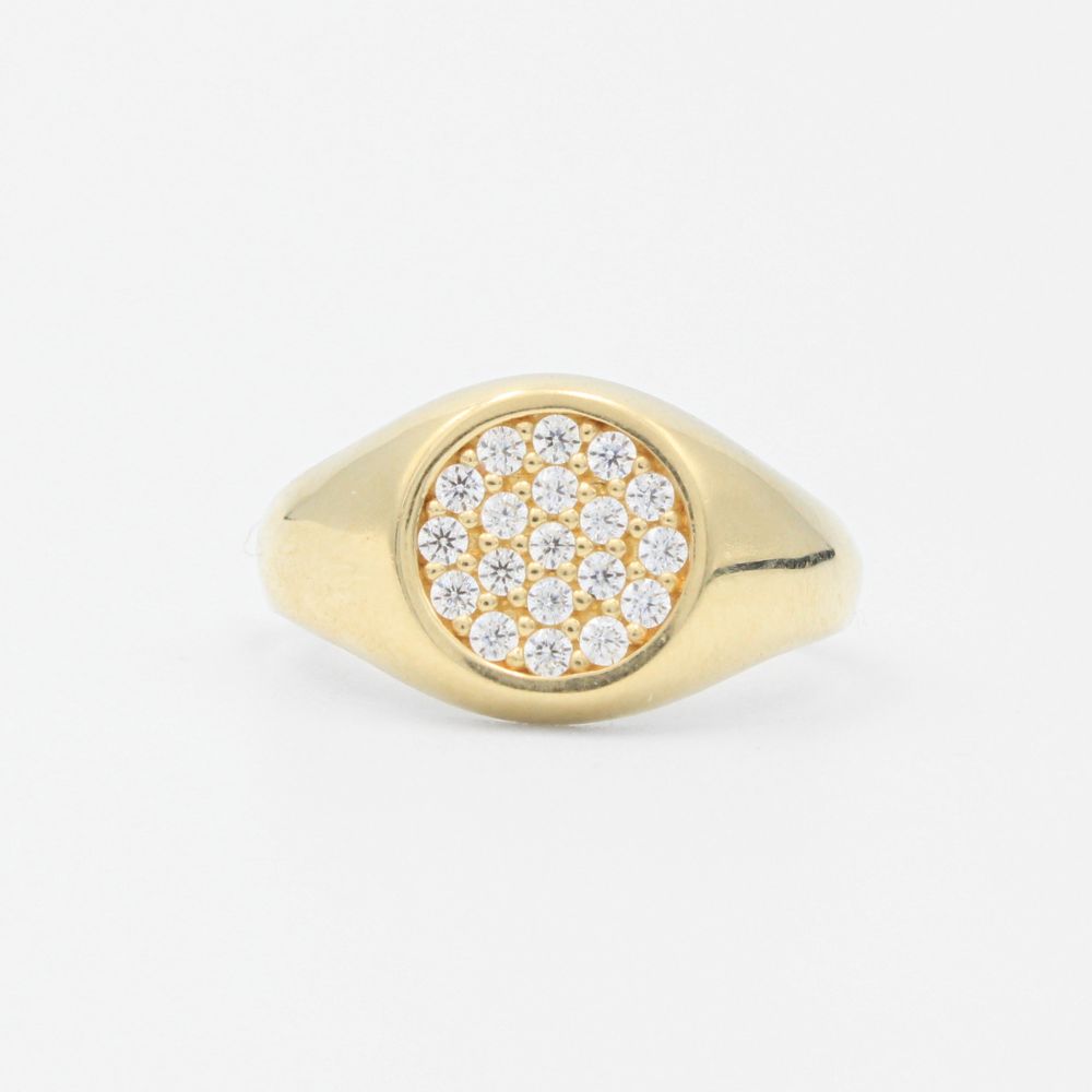 Anillo Kid Circular con Zirconias en el Centro mod. 9409