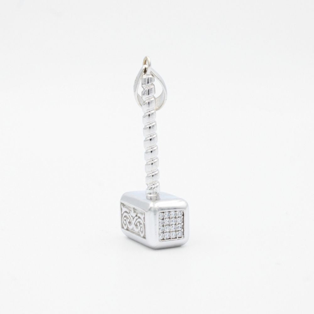 Dije de Oro 14k Diseño Mjölnir con Zirconias mod. 9492