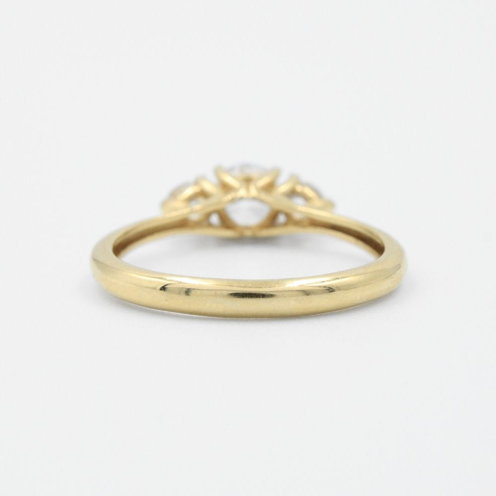 Anillo de Compromiso en Oro 14k Diseño 3 Deseos mod. 8971