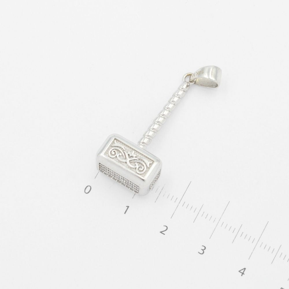 Dije de Oro 14k Diseño Mjölnir con Zirconias mod. 9492