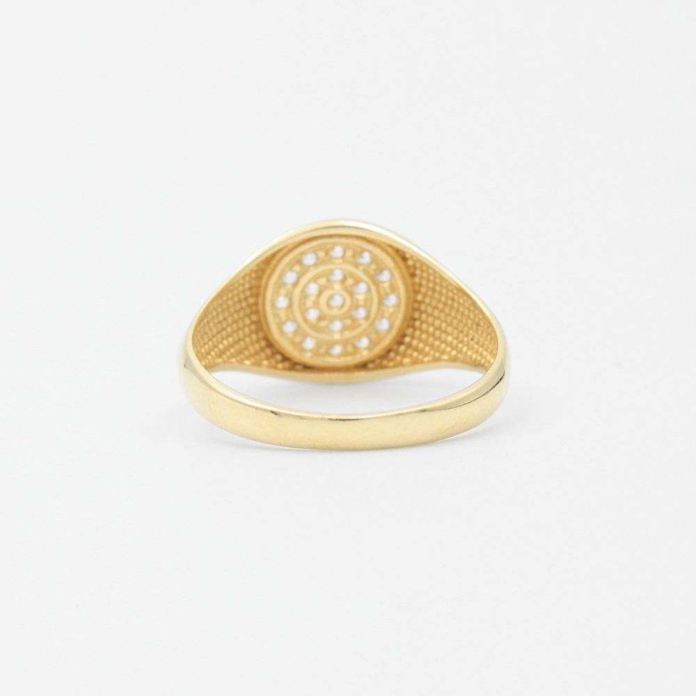 Anillo Kid Circular con Zirconias en el Centro mod. 9409