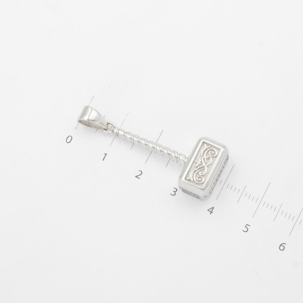 Dije de Oro 14k Diseño Mjölnir con Zirconias mod. 9492