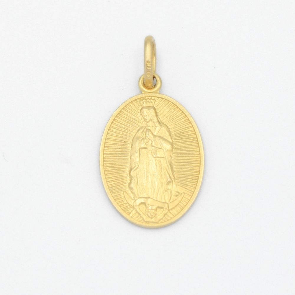 Medalla de Oro 14k de la Virgen Guadalupe mod. 9537