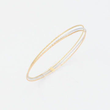 Fin de Semana de Oro 14k Hueco Tubular con Diamantado Fino mod. 9001