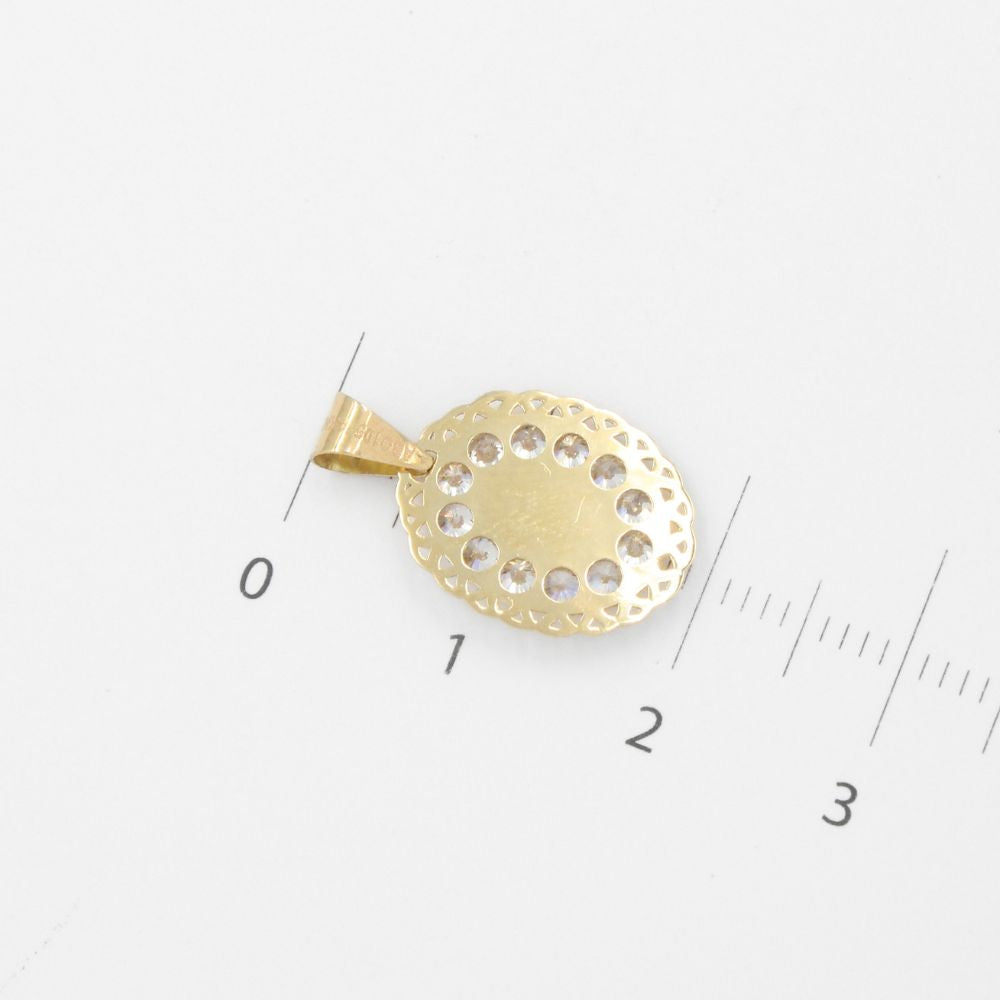 Medalla de Oro 14k con Imagen de Cristo mod. 8840