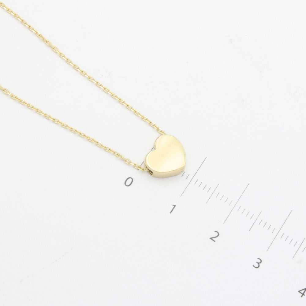 Gargantilla de Oro 14k con Dije Especial en Forma de Corazón Estilo Liso y Hueco mod. 9333