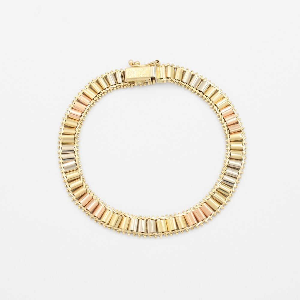 Pulsera de Oro 14k Teijdo Plano mod. 9006