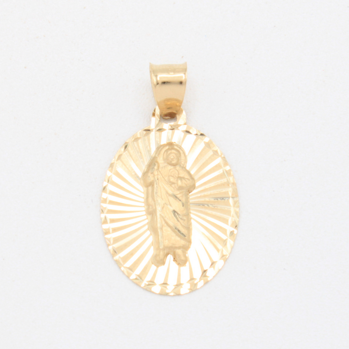 Medalla de Oro 14k Oval de San Judas Tadeo mod. 11082
