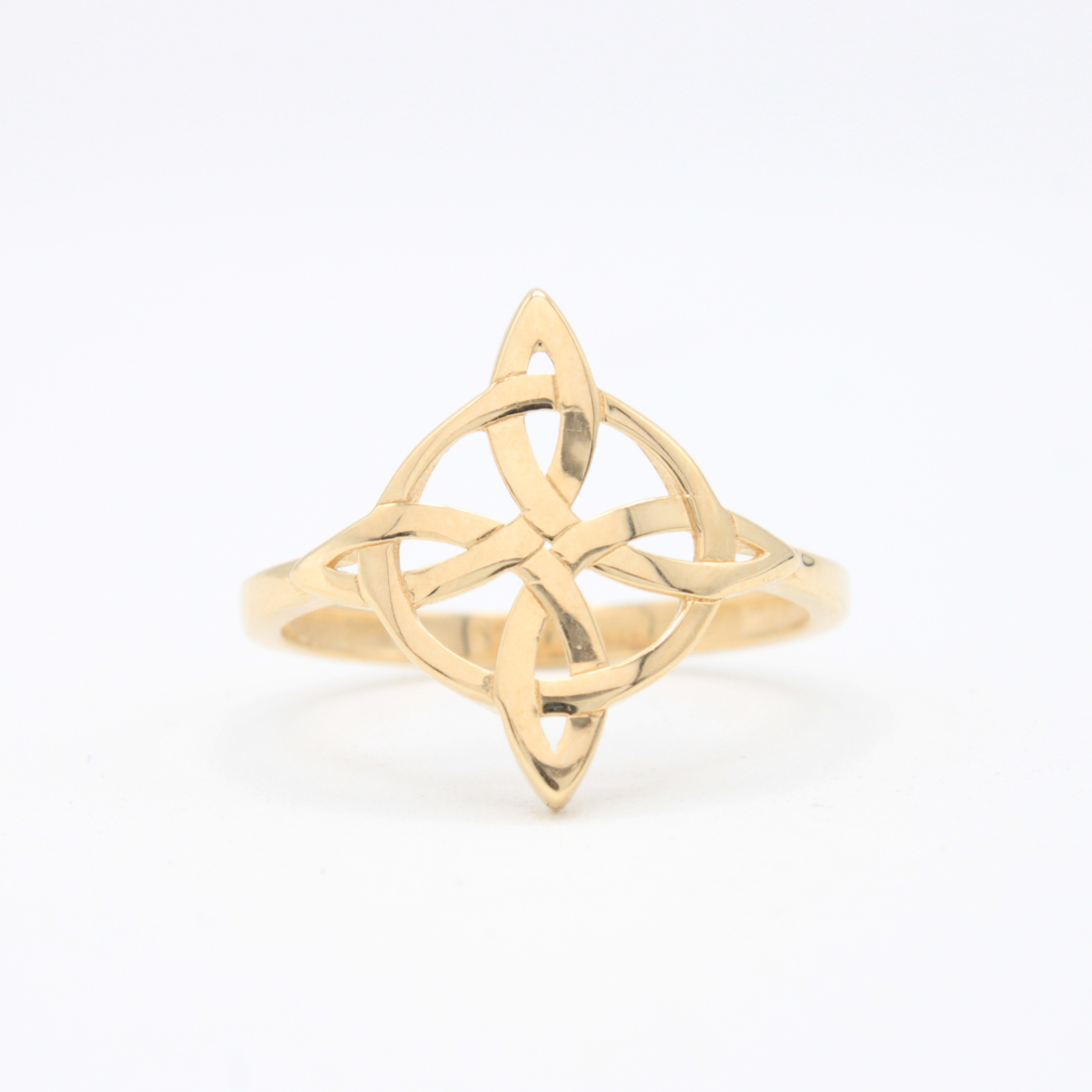 Anillo de Oro 14k Nudo de Bruja mod. 10853