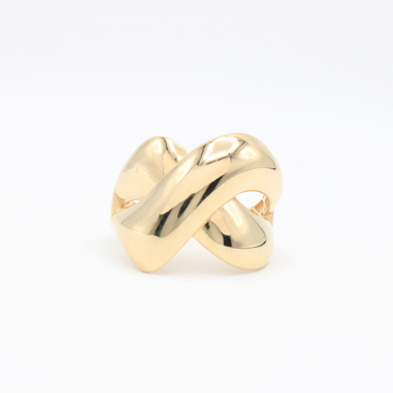 Anillo de Oro 14k Cruzado Grueso mod. 10863