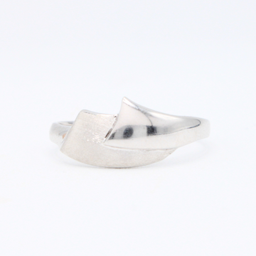 Anillo de Oro 14k Elegante de Oro Blanco mod. 10882