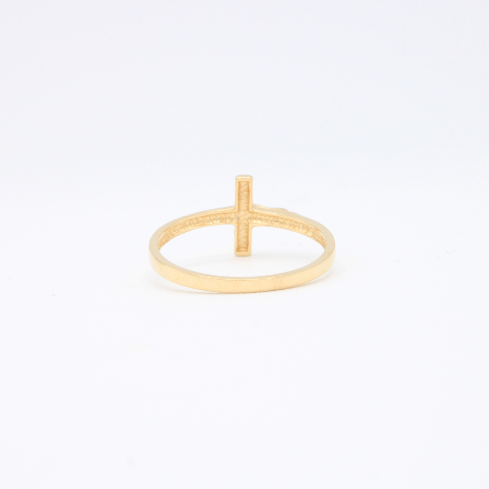 Anillo de Oro 14k Cruz con Cristo mod. 10885