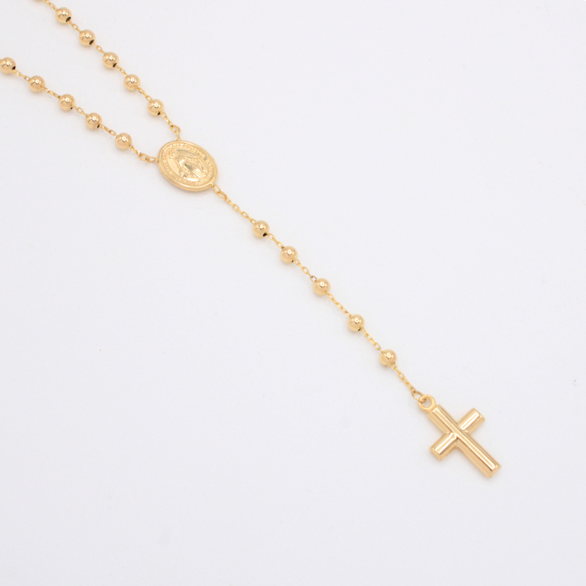 Rosario de Oro 14k de la Virgen Maria mod. 11186