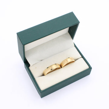 Argollas de Matrimonio de Oro 14k Diseño Confort Elegante Tono Mate y Brillante mod. 10619